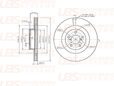 UBS BP2116001 (0986478977 / 09907710 / 1032350) bp21-16-001 премиум тормозной диск ubsbp21-16-001 премиум тормозной диск ubs
