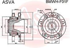 ASVA BMWH-F01F  подшипник пер.ступ.ком / кт [ступица]