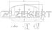 ZEKKERT bs-1278 (05093138AA / 05093183AA / 05093183AB) колодки торм. диск. передн. Jeep (Джип) grand Cherokee (Чероки) II 99-