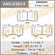 MASUMA MS-2904 (D10601LB0A / D10601LB2A) колодки дисковые передние\ Nissan (Ниссан) patrol, Infiniti (Инфинити) qx56 5.6 10>