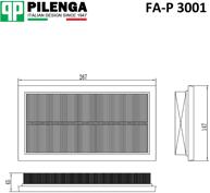 PILENGA fa-p3001 (1058022 / 1072246 / 1480568) pilenga фильтр воздушный Ford (Форд) Focus (Фокус) 1 Fiesta (Фиеста) 1 8 до 2002г Tourneo (Торнео) connect