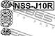 FEBEST NSS-J10R (NSSJ10R) проставка задн пружины верхняя Nissan (Ниссан) qashqai j10e 2006.12-2013.12 nss-j10r