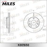 Miles K001650 (K001650) диск тормозной Renault (Рено) duster передний вент. d269мм (trw df6200) k001650