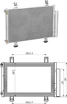 LUZAR lrac-2462 (LRAC2462) радиатор кондиц. для а / м Suzuki (Сузуки) Swift (Свифт) (05-) (lrac 2462)