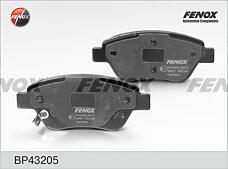 FENOX BP43205 (0000009949556 / 0000071765641 / 0000077362179) колодки передние Fiat (Фиат) albea, siena, 500, idea, Punto (Пунто) IV 1,2-1,6, 00- bp43205