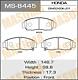 MASUMA MS8445 (06450S0KJ01 / 06450S0KJ02 / 06450S3NJ00) колодки дисковые передние\ Honda (Хонда) Legend (Легенда) 3.5 24v 96>