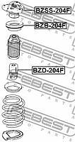 FEBEST bzb-204f  подшипник опоры переднего амортизатора Mercedes (Мерседес) benz e-class 212 4 matic 2008-2013