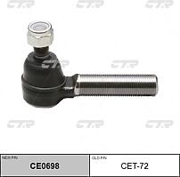 CTR CET-72 (07010535 / 16382 / 4504639255) наконечник рулевой правый замена на ce0698\ Toyota (Тойота) hi-lux rn67 / ln67 83-92