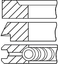 GOETZE 08-287800-00 (0828780000 / 20307324 / 20309624) кольца dm.92.00 std [1.5-1.75-3] 1 пор.