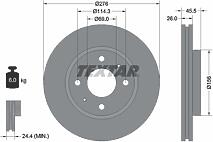 TEXTAR 92148703 (0986479471 / 0986479R94 / 09A14840) диск тормозной с покрытием pro | перед прав / лев |