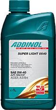 ADDINOL 4014766072719 (5w40) масло 5w40 1л addinol super light sn / cf синтетическоемасло 5w40 1л addinol super light sn / cf синтетическое