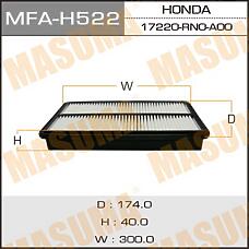 MASUMA MFA-H522 (17220RN0A00) фильтр воздушный\ Honda (Хонда) odyssey 3.5 05>, acura mdx 3.7 07>