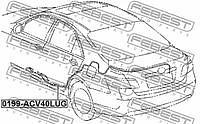 FEBEST 0199-ACV40LUG (0199ACV40LUG) трос привода замка открывания багажника