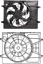 LUZAR LFK08H1 (LFK08H1) вентилятор радиатора  Elantra (Элантра) (hd) (06-) /  ceed (07-) 1.4i / 1.6i (с кожухом и резист.) (lfk 08h1)