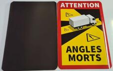 BORG HICO TWY299 (TWY299_BH) магнитная наклейка мертвой зоны truck ''angles morts'' 250x170mm, для франции\