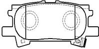 CTR CKT-44  колодки тормозные дисковые задние Lexus (Лексус) rx 300 03 (нов арт gk1058) ckt-44