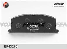 FENOX BP43270 (BP43270) колодки дисковые передние\ Toyota (Тойота) Camry (Камри) 82-88 / Carina (Карина) 1.6-2.0d <98