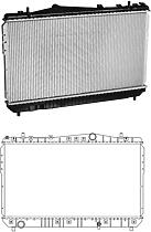 LUZAR LRC0522 (LRC0522) радиатор системы охлаждения Chevrolet (Шевроле) rezzo (00-) 1.6i / 1.8i мт (lrc 0522)