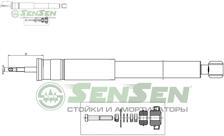 SENSEN 32130011 (A2103200230) амортизатор Mercedes (Мерседес) w210 (excl.avantgarde) пер..