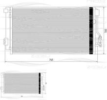 FREEZ KC0253  радиатор кондиционера Mercedes (Мерседес) Viano (Виано) / Vito (Вито) w639 03- kc0253