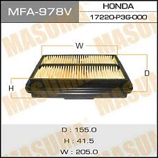 MASUMA MFA-978 (17220P3G000) фильтр воздушный \Mitsubishi (Мицубиси) Colt (Кольт) 1.5-1.8 <92 / galant 1.8-2.4 <96