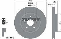 TEXTAR 92156503 (0986479559 / 09A53810 / 09A53811) диск тормозной передний\ Suzuki (Сузуки) grand vitara1.6 / 2.0 / 1.9d 05>