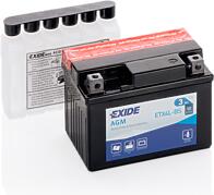 EXIDE ETX4L-BS  аккумулятор евро 3ah 50a 115 / 70 / 85 moto agm сухозар. с упаковкой электролита\