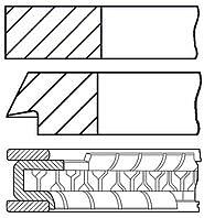 GOETZE 08-141300-00 (01498N0 / 01498N09214900 / 0814130000) кольца поршневые d79x1.2x1.5x2 std (1)\ Ford (Форд) Fiesta (Фиеста) / Focus (Фокус) 1.6 98>