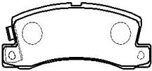 CTR CKT-4 (0446612010 / 0446612031 / 0446612040) колодки тормозные дисковые задние Toyota (Тойота) Celica (Селика) 2.0 89-94 / Camry (Камри) 1.8-3.0 86-91 (нов арт gk1018) ckt-4