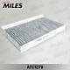 Miles AFC1279 (AFC1279) фильтр салона подходит для Land rover (Ленд ровер) rr sport / Discovery (Дискавери) 04- угольный afc1279 (filtron k1296a, mann