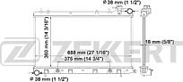 ZEKKERT mk-1448 (45111SA020 / 45111SA021 / 45111SA030) радиатор охлаждения двигателя Subaru (Субару) Forester (Форестер) (sg) 02-