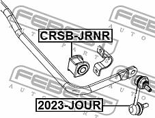 FEBEST crsb-jrnr (CRSBJRNR) втулка заднего стабилизатора d18.5