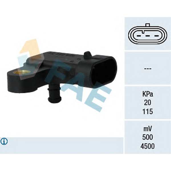 Датчик давления воздуха Fae 15120 для Chevrolet Lacetti, Nubira, Rezzo; Daewoo