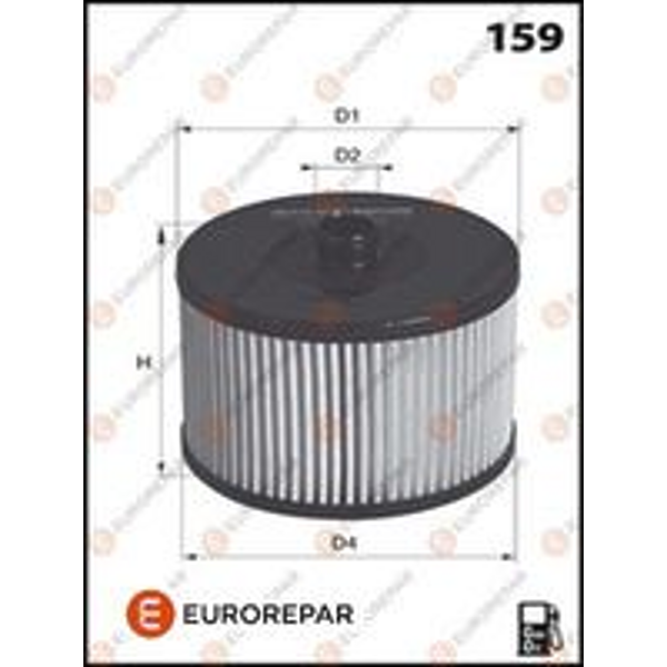 EUROREPAR E148139 фильтр топливный Citroen (Ситроен) c4 / c5 2.0 hdi 04, Ford (Форд) 2.0tdci 06, Volvo (Вольво) c70