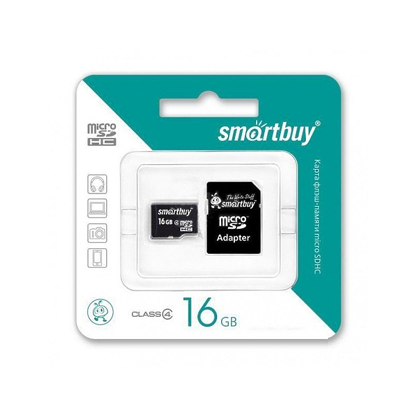 AVS A55214S (A55214S_AV1) карта памяти microsd 16gb smart buy class 10 +sd адаптер\