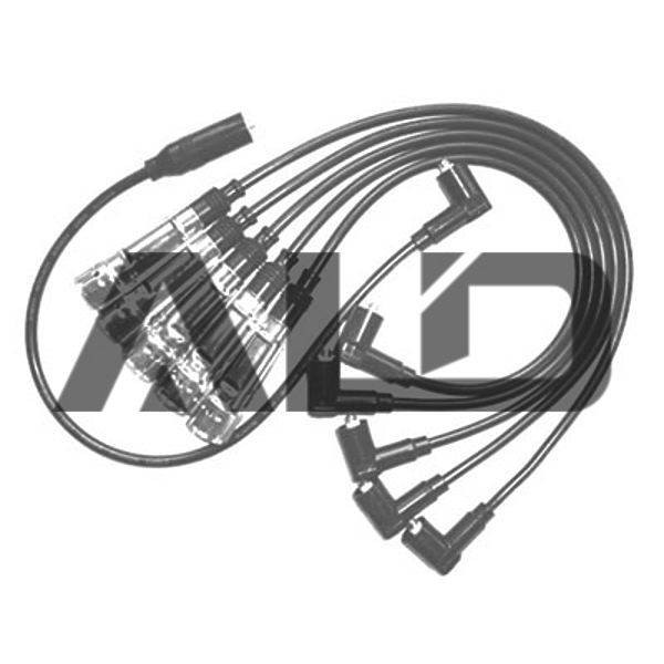 ALD A09019 комплект проводов зажигания (черный силикон), Audi (Ауди) 80 2.0-2.2 / 100 2.2